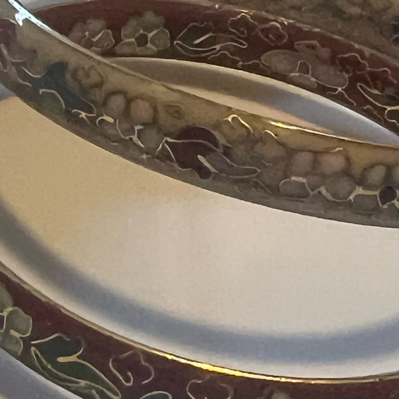 Vintage Cloisonne Bangle Bracelets (set of 2) - Picture 3 of 5